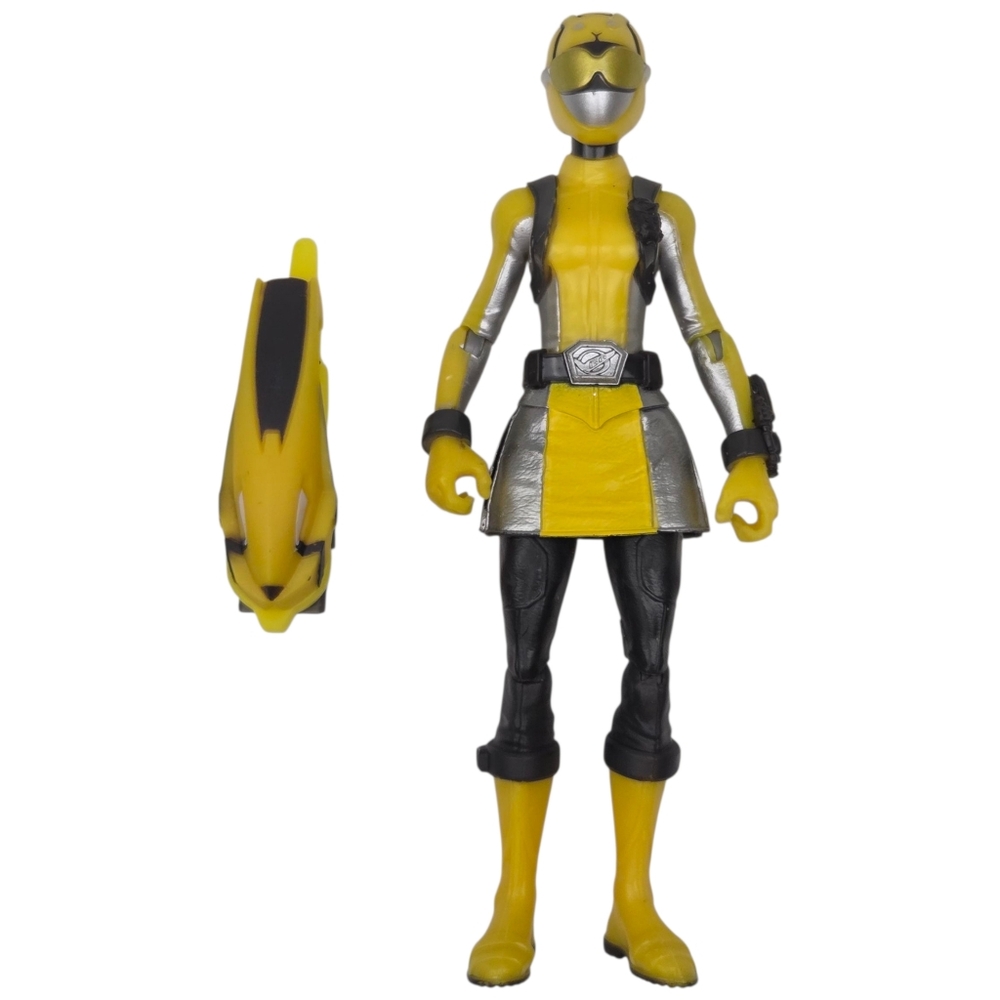 Power Rangers Beast Morphers Yellow Ranger 5.75" Figure - Hasbro 2018 - Picture 2 of 3
